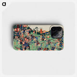 Kawanakajima no Kassen - Utagawa Kuniyoshi Phone Case.