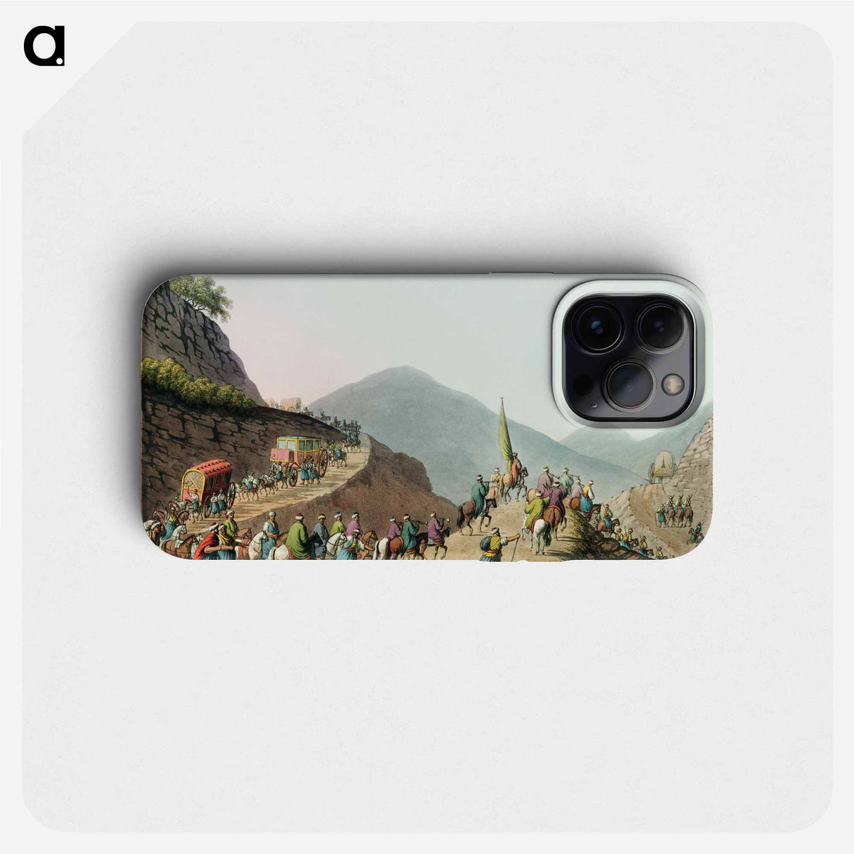 Road over the Balkan Mountain from Views in the Ottoman Dominions, in Europe, in Asia, and some of the Mediterranean islands - オスマン帝国領内の景色 Phone Case.