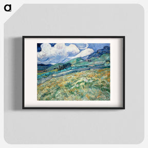 アートポスター-Landscape from Saint-Rémy - フィンセント ファン ゴッホ Poster.
