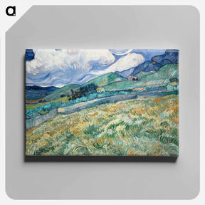 アートパネル-Landscape from Saint-Rémy - フィンセント ファン ゴッホ Canvas.