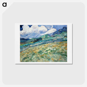 アートポストカード-Landscape from Saint-Rémy - フィンセント ファン ゴッホ Postcard.