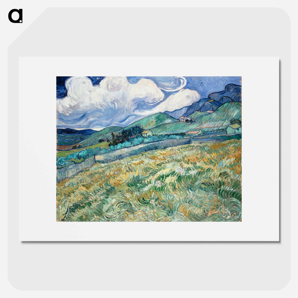 Landscape from Saint-Rémy - Vincent van Gogh Poster.