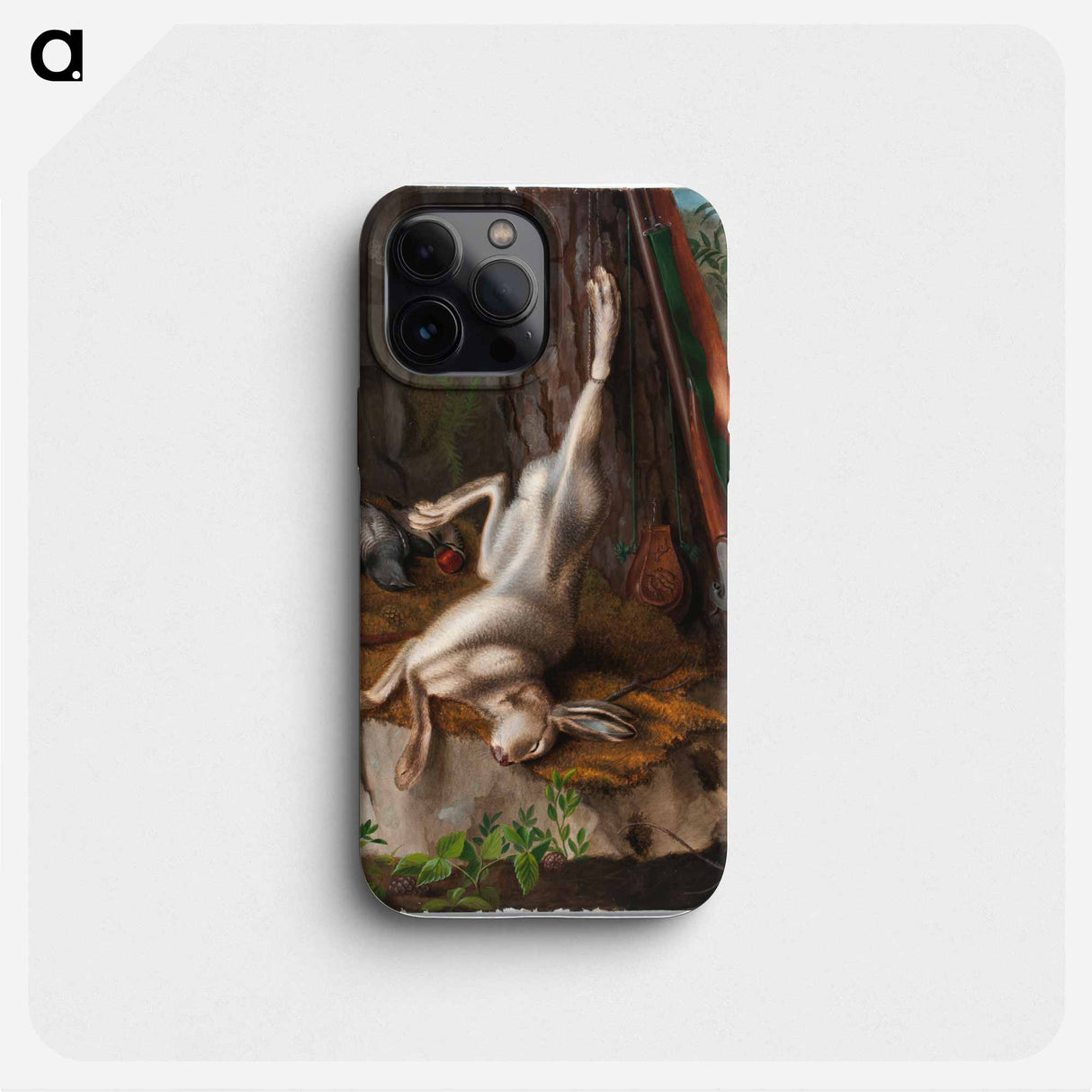 Shot hare and hunting equipment - Wilhelm von Wright Phone Case.