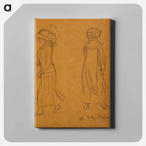 アートパネル-Two Women Facing in Different Directions - ウィリアム ジェームス グラッケンズ Canvas.