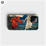 Love leading the Pilgrim: Tapestry - William Morris Phone Case.