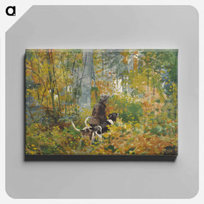 アートパネル-On the Trail - ウィンスロー ホーマー Canvas.