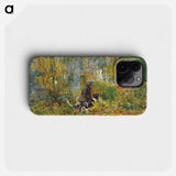 On the Trail - Winslow Homer Phone Case.