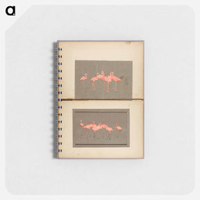 アートメモ帳-Flamingoes - アボット ハンダーソン セイヤー Memo.