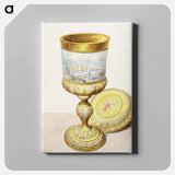 Golden cup with lid - アールト シューマン Canvas.