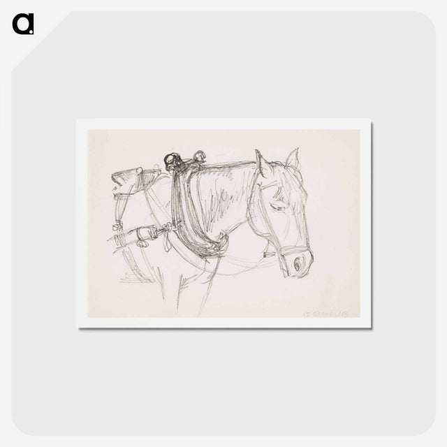 アートポストカード-(unknown)part of a sketchbook - アルバート エーデルフェルト Postcard.