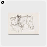 アートポストカード-(unknown)part of a sketchbook - アルバート エーデルフェルト Postcard.