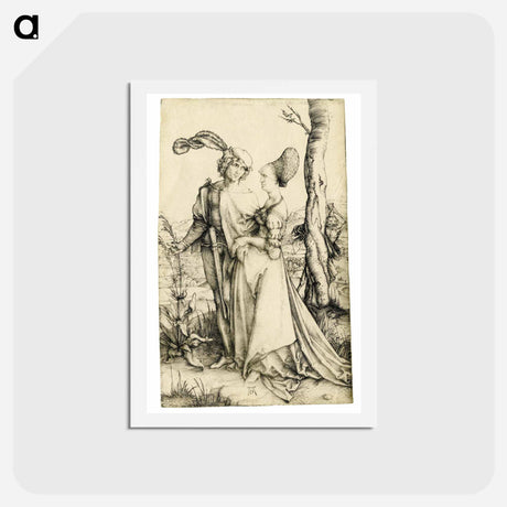 アートポストカード-Durer - The Promenade - アルブレヒト デューラー Postcard.