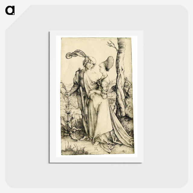 アートポストカード-Durer - The Promenade - アルブレヒト デューラー Postcard.