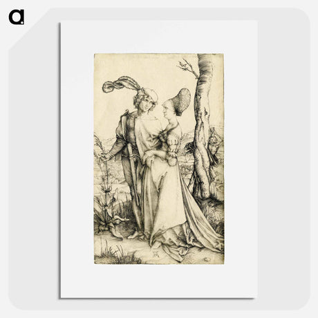 アートポスター-Durer - The Promenade - アルブレヒト デューラー Poster.
