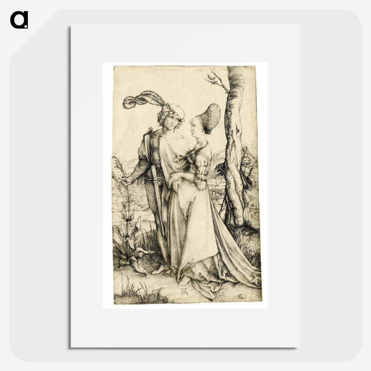 Durer - The Promenade - アルブレヒト デューラー Poster.