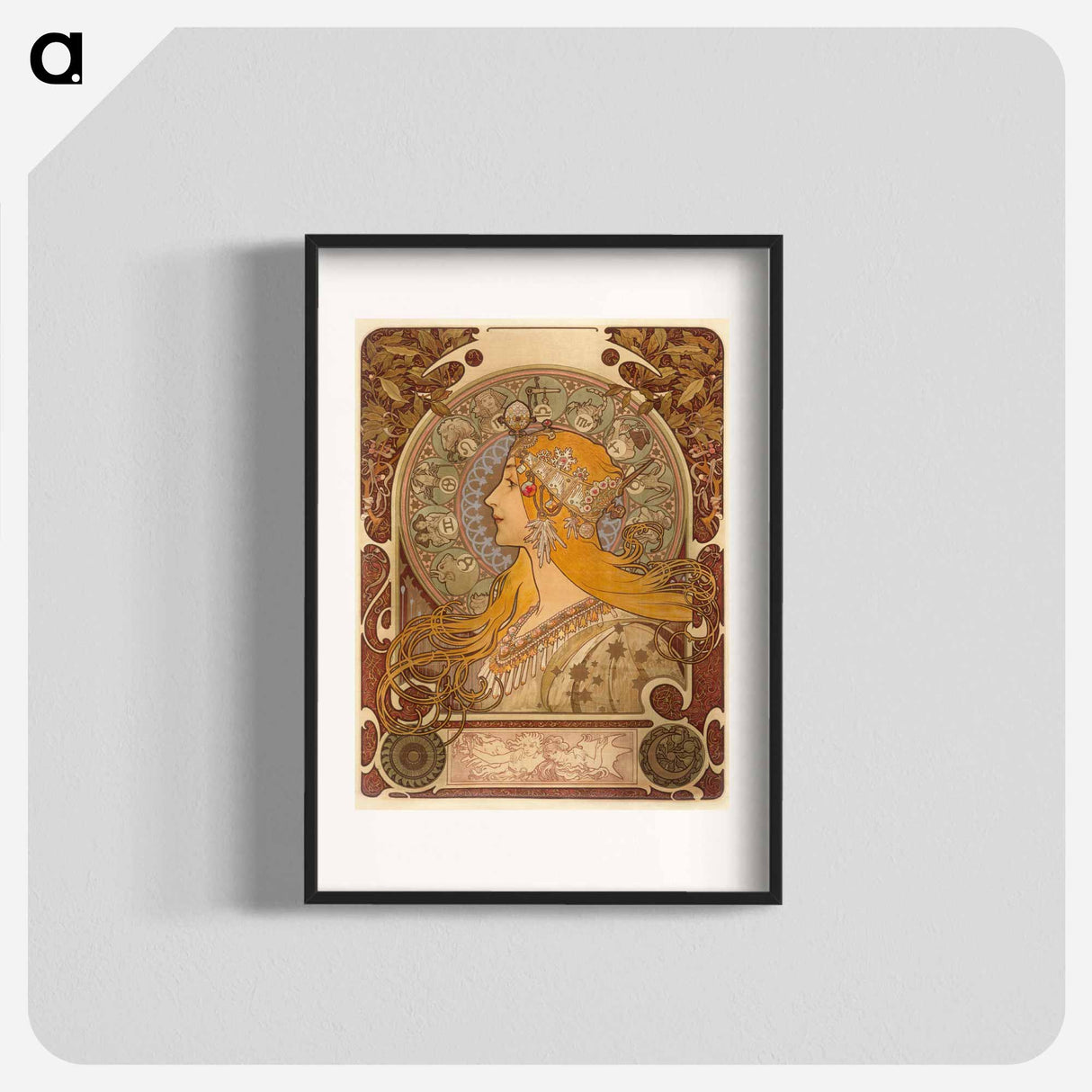 Zodiac - Alphonse Mucha Poster.