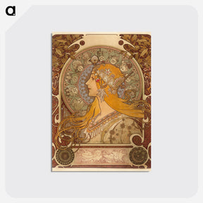 アートポストカード-Zodiac - アルフォンス ミュシャ Postcard.