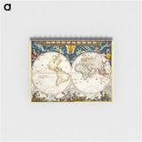 Nova et accuratissima totius terrarum orbis tabula - アンティーク地図 Memo.