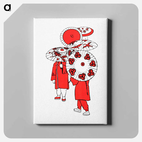 アートパネル-Oriental Umbrellas from My Little Chinese Book
 - 大英図書館 Canvas.