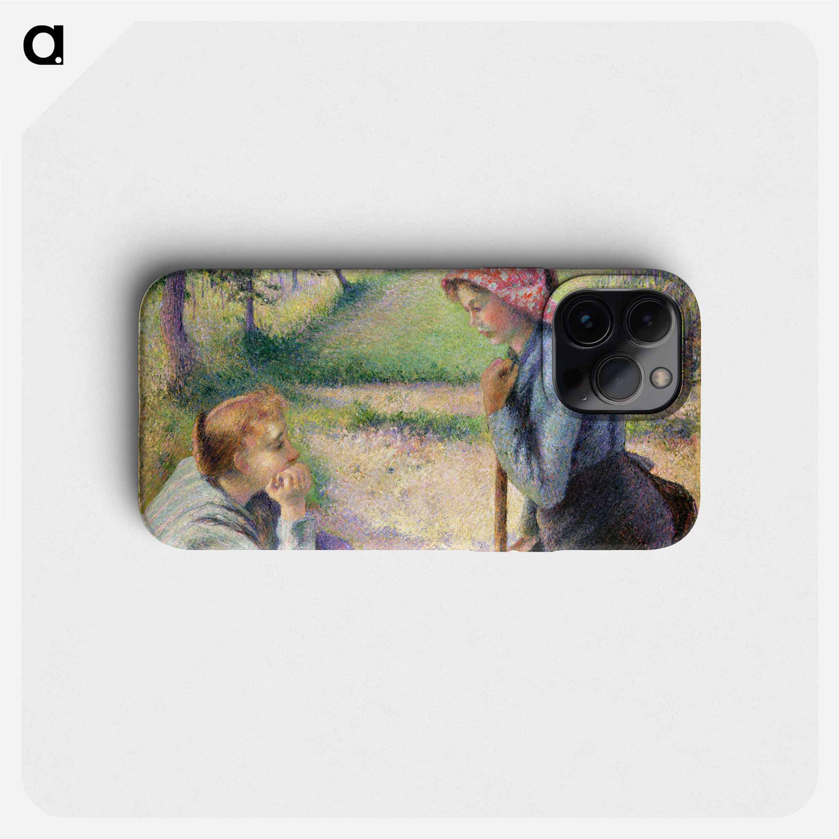 Two Young Peasant Women - カミーユ ピサロ Phone Case.