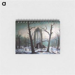 アートメモ帳-Monastery ruins in the snow - カスパー ダーヴィト フリードリヒ Memo.