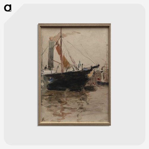 港の風景 - ダラス美術館 Postcard.