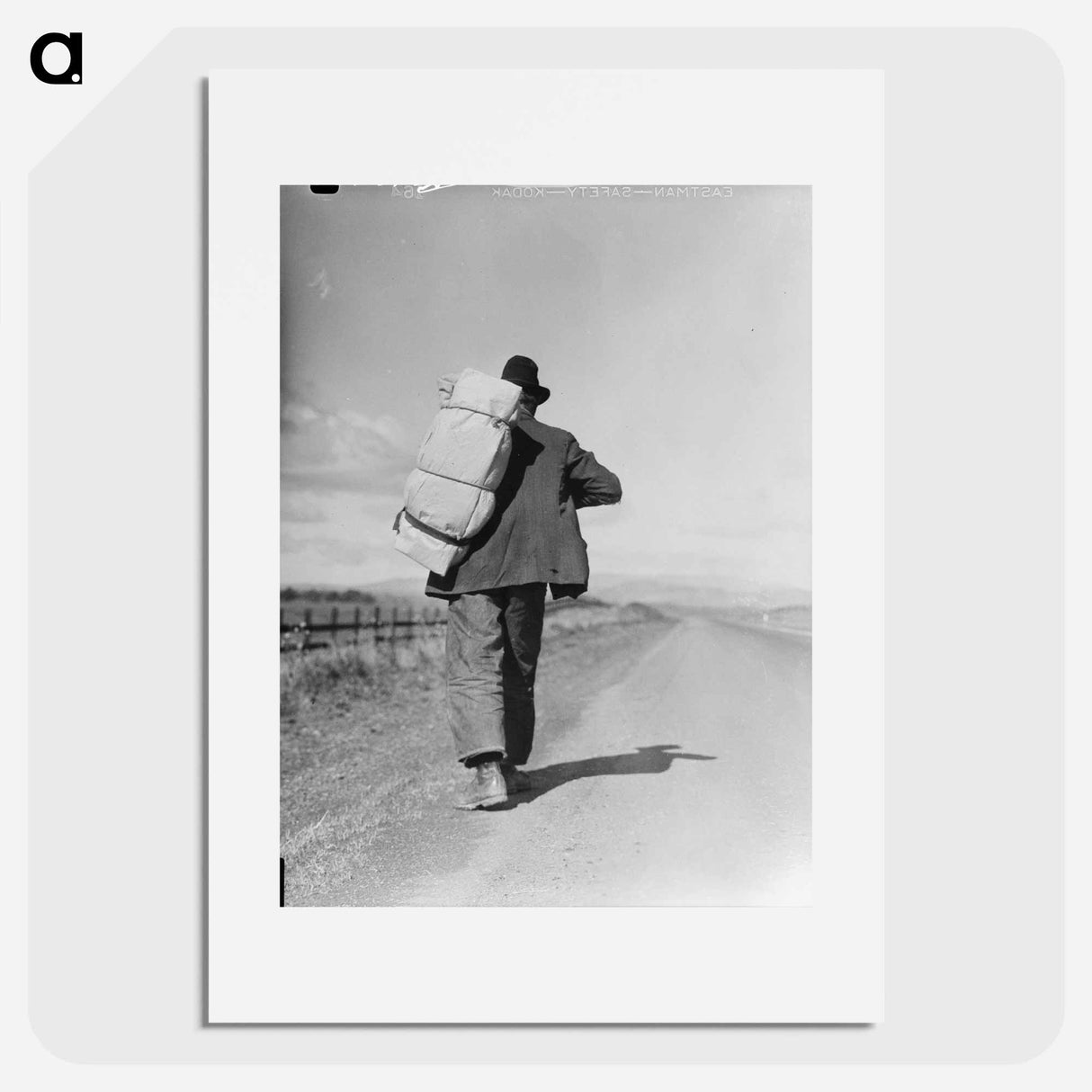 Migrant workers on California highway - Dorothea Lange Poster.