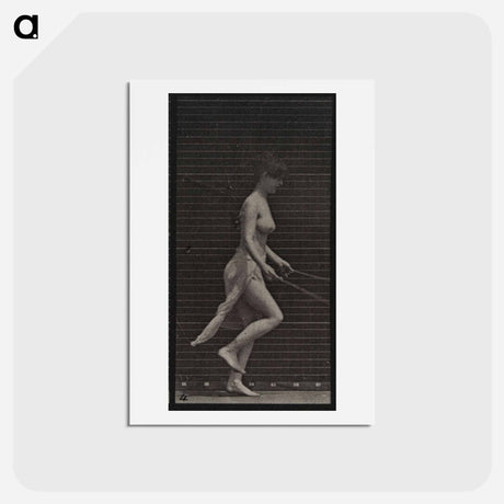 アートポストカード-Skipping Woman
 - エドワード マイブリッジ Postcard.