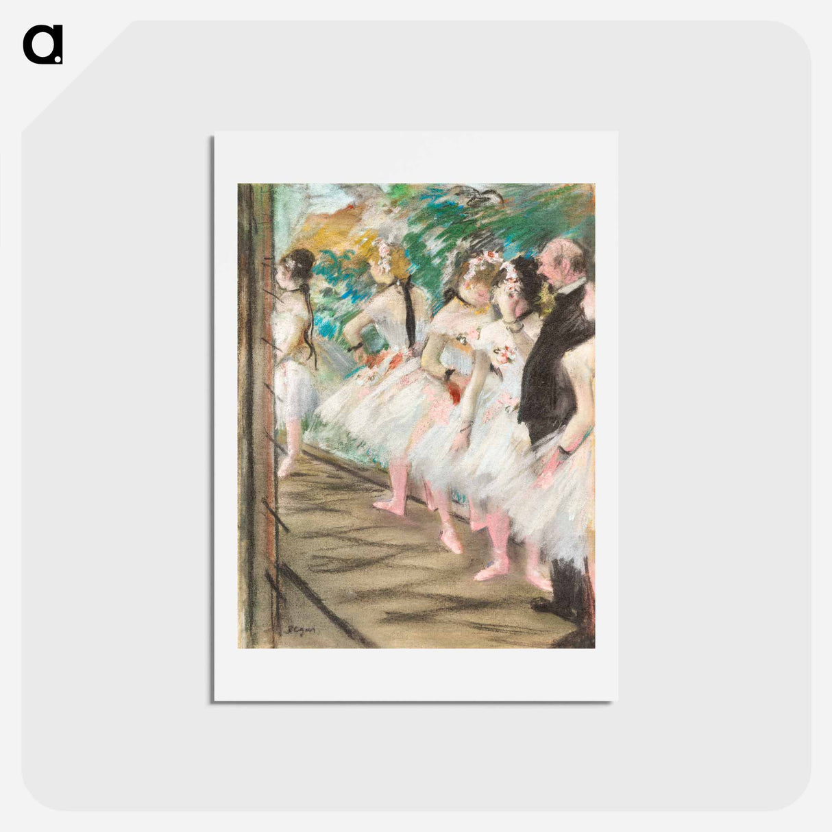 アートポストカード-The Ballet - エドガー ドガ Postcard.