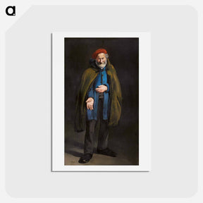 アートポストカード-Beggar with a Duffle Coat (Philosopher) - エドゥアール マネ Postcard.