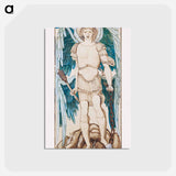アートポストカード-The Angels of the Hierarchy - Principates - エドワード バーン ジョーンズ Postcard.