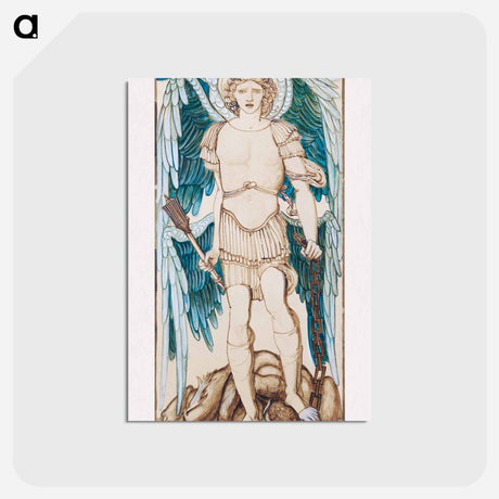 アートポストカード-The Angels of the Hierarchy - Principates - エドワード バーン ジョーンズ Postcard.