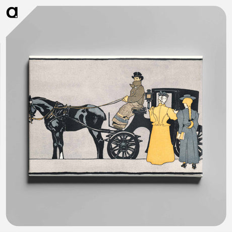 アートパネル-Horse carriage - エドワード ペンフィールド Canvas.