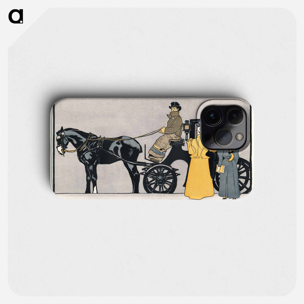 Horse carriage - Edward Penfield Phone Case.