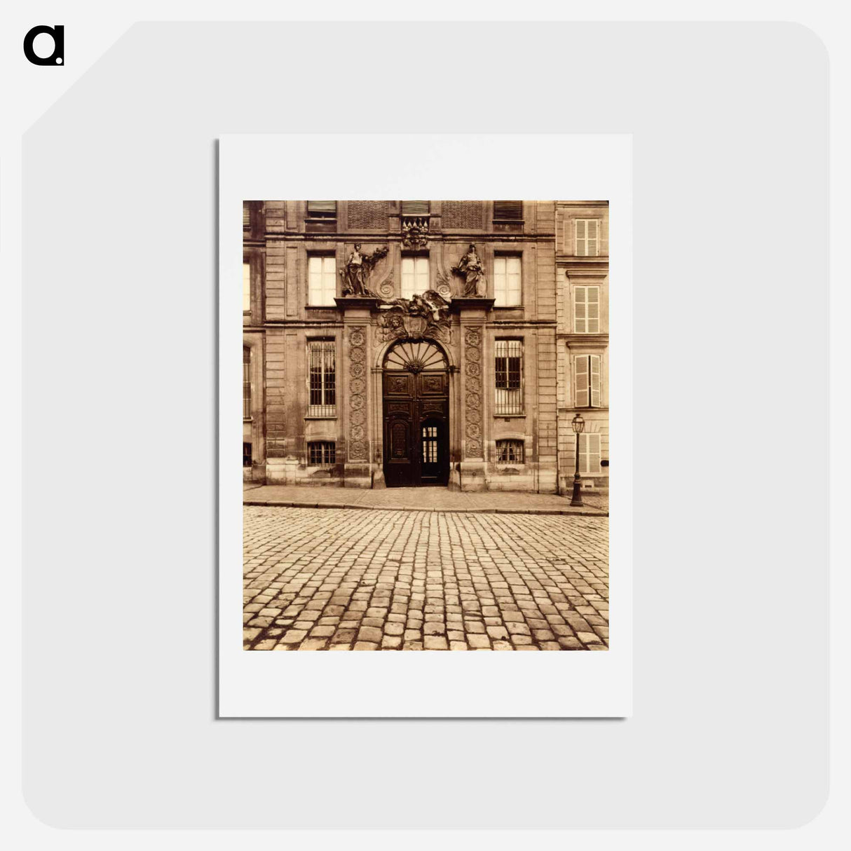アートポストカード-Versailles, Porte, rue de L'Orangerie
 - ウジェーヌ アジェ Postcard.