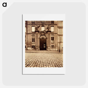アートポストカード-Versailles, Porte, rue de L'Orangerie
 - ウジェーヌ アジェ Postcard.