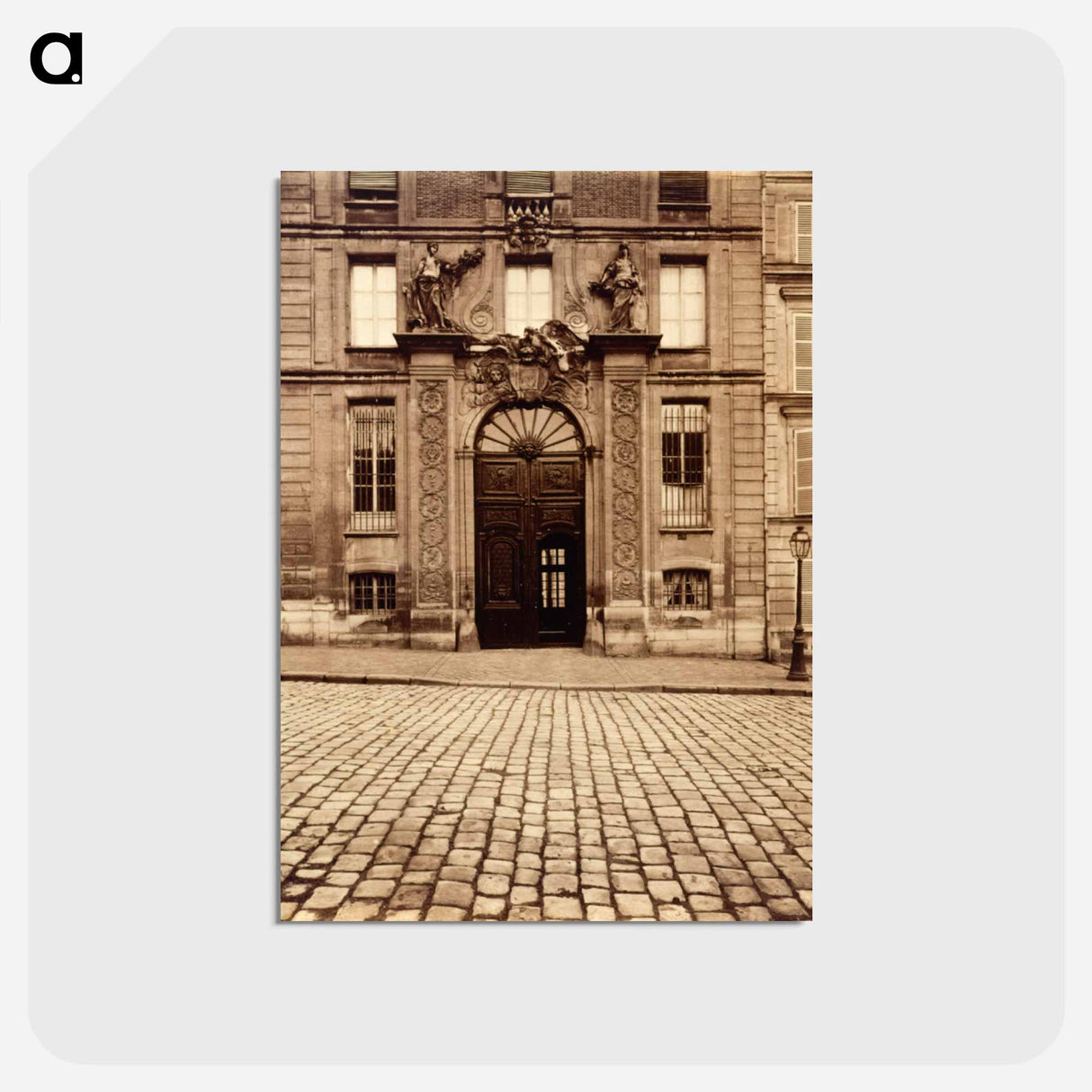 アートポストカード-Versailles, Porte, rue de L'Orangerie
 - ウジェーヌ アジェ Postcard.