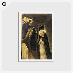 アートポストカード-The Virgin Consigns the Habit to St. Dominic - フラ アンジェリコ Postcard.