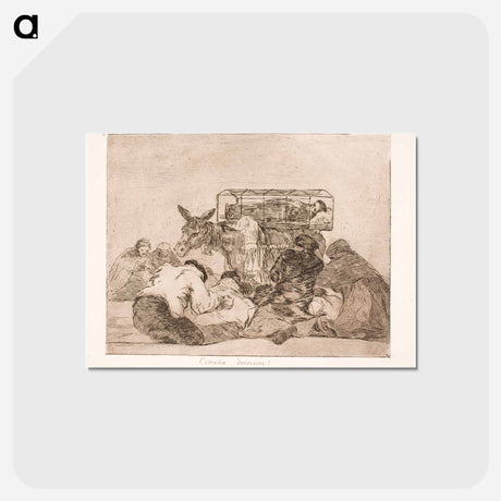 アートポストカード-Sweet Devotion - フランシスコ デ ゴヤ Postcard.