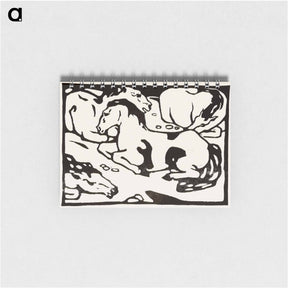 アートメモ帳-Resting horses - フランツ マルク Memo.