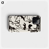 Resting horses - Franz Marc Phone Case.