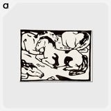 アートポストカード-Resting horses - フランツ マルク Postcard.