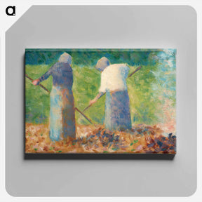 アートパネル-Haymakers at Montfermeil - ジョルジュ スーラ Canvas.
