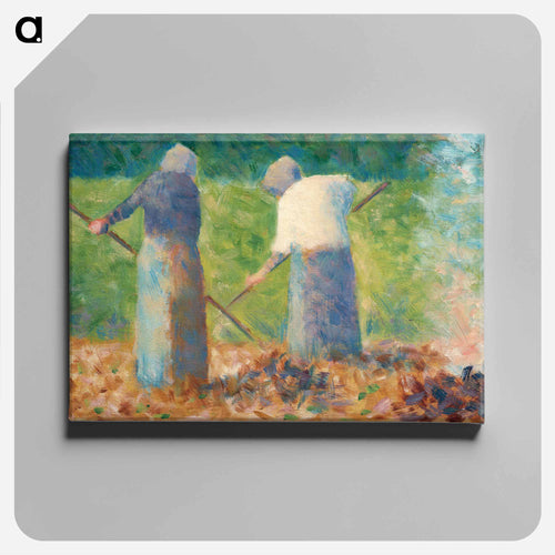 Haymakers at Montfermeil - Georges Seurat Canvas.