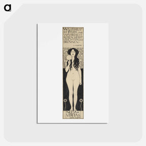 アートポストカード-Nuda Veritas - グスタフ クリムト Postcard.