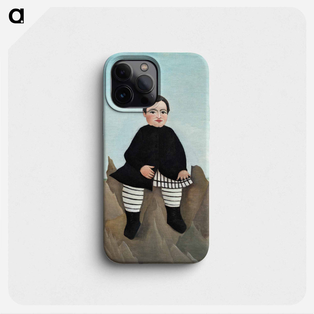 Boy on the Rocks - Henri Rousseau Phone Case.