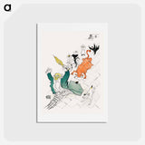 アートポストカード-La vache enragée - アンリ ド トゥールーズ ロートレック Postcard.
