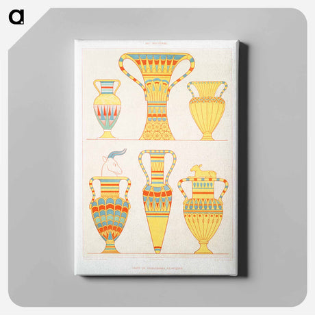 アートパネル-Asian Tributary Vases
 - エジプト美術史 Canvas.