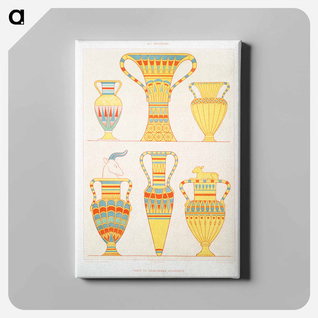 アートパネル-Asian Tributary Vases
 - エジプト美術史 Canvas.