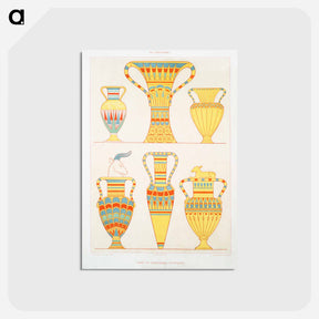 アートポストカード-Asian Tributary Vases
 - エジプト美術史 Postcard.